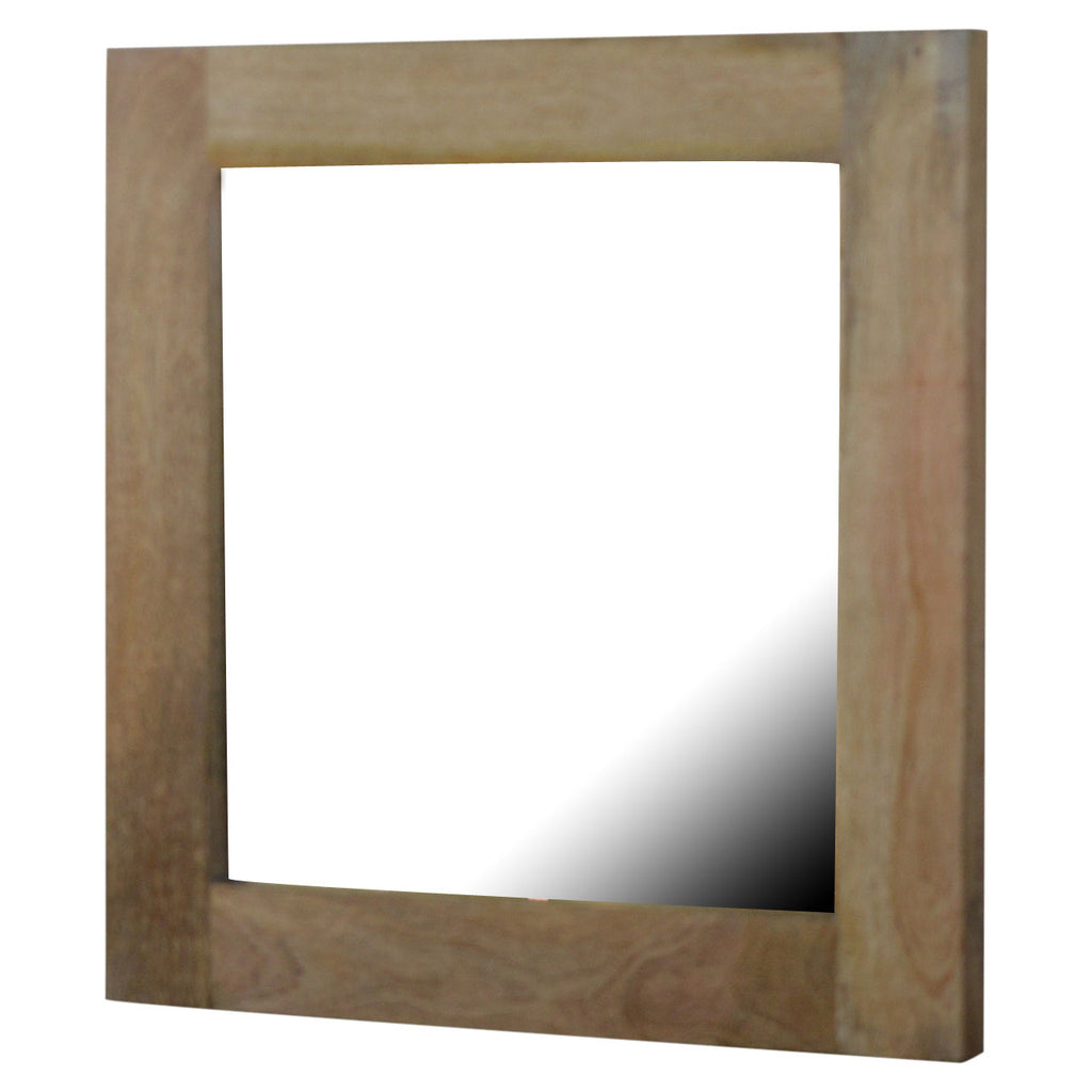 Square Wooden Frame with Mirror - Saffron Home Mirror Square Wooden Frame with Mirror