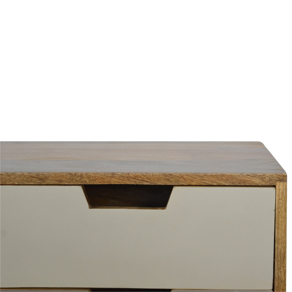 Grey and White Gradient Console Table - Saffron Home Console Table Grey and White Gradient Console Table