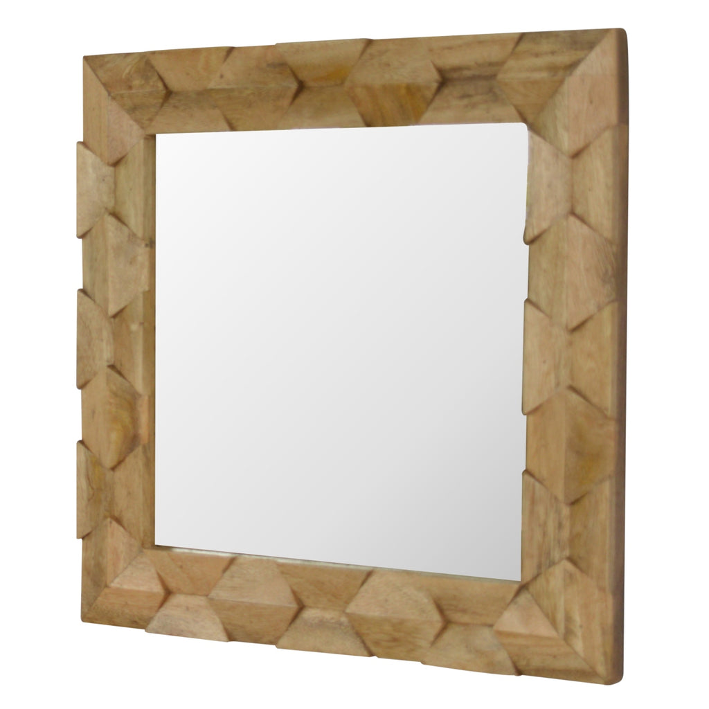 Pineapple Carved Square Mirror - Saffron Home Mirror Pineapple Carved Square Mirror