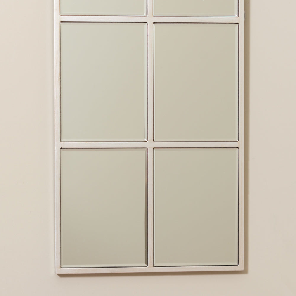 Slim Palladian Window Mirror Soft Champ 119cm - Saffron Home WINDOW MIRROR Slim Palladian Window Mirror Soft Champ 119cm