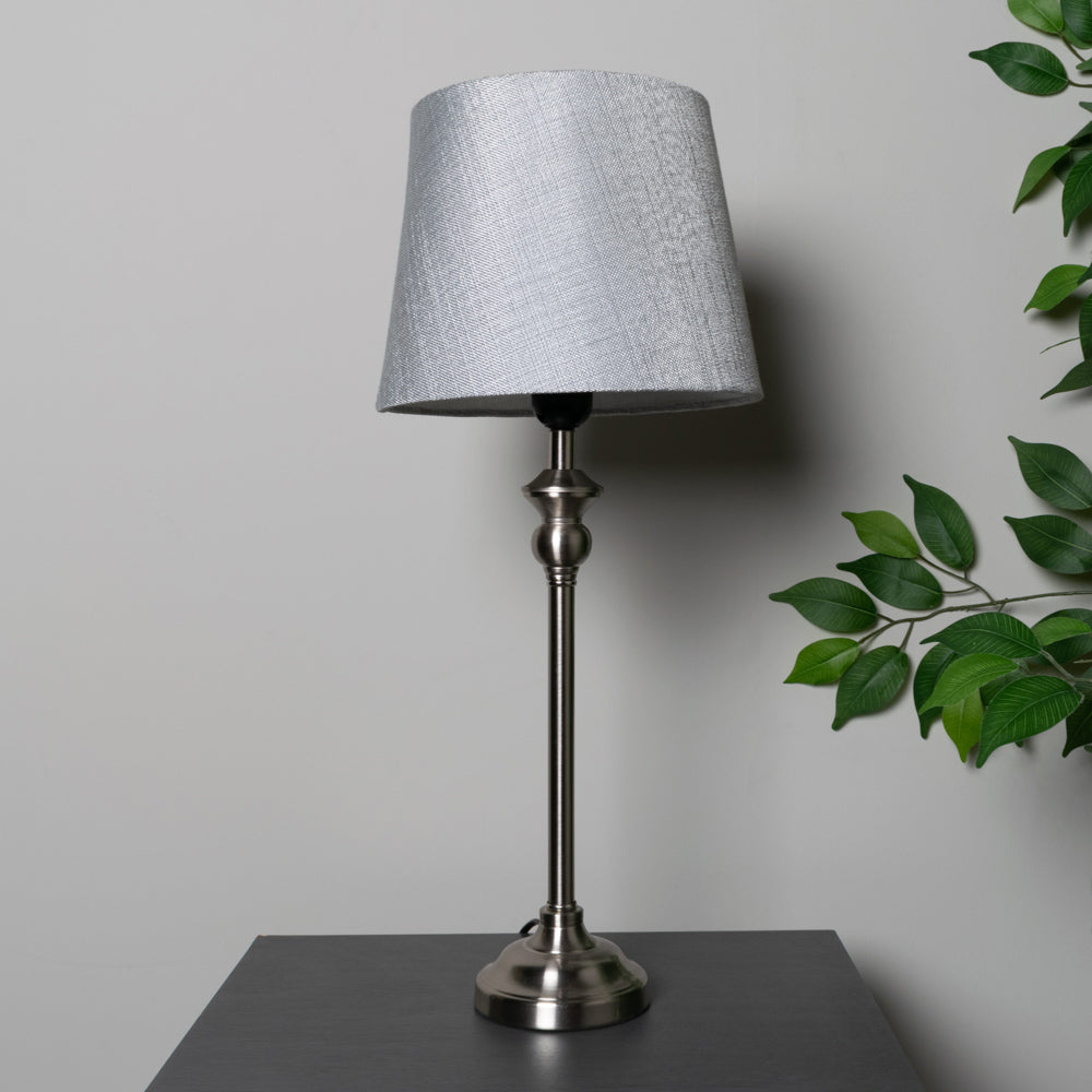 Dani Mini Buffet Lamp Silver/grey 53cm - Saffron Home TABLE LAMP Dani Mini Buffet Lamp Silver/grey 53cm