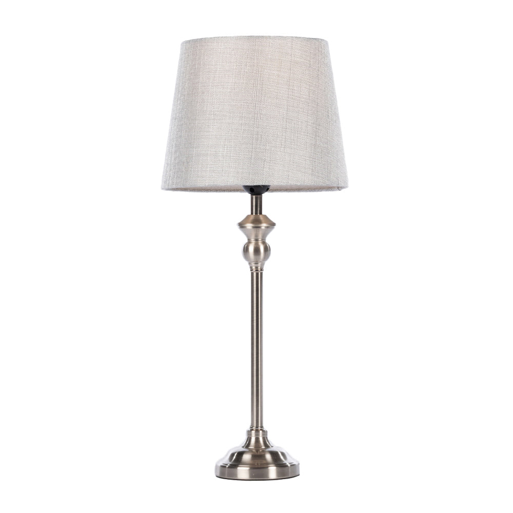 Dani Mini Buffet Lamp Silver/grey 53cm - Saffron Home TABLE LAMP Dani Mini Buffet Lamp Silver/grey 53cm