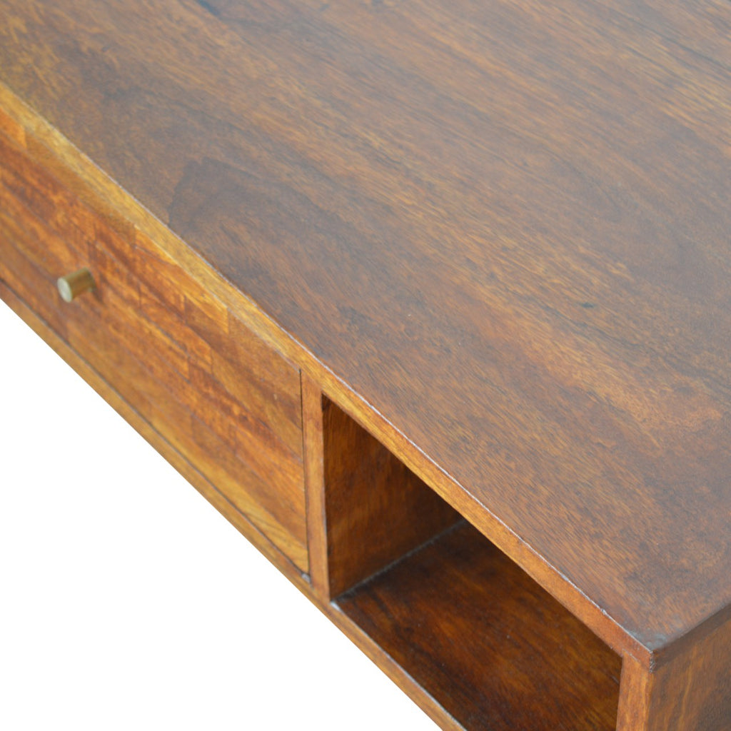 Mixed Chestnut Coffee Table - Saffron Home Coffee table Mixed Chestnut Coffee Table