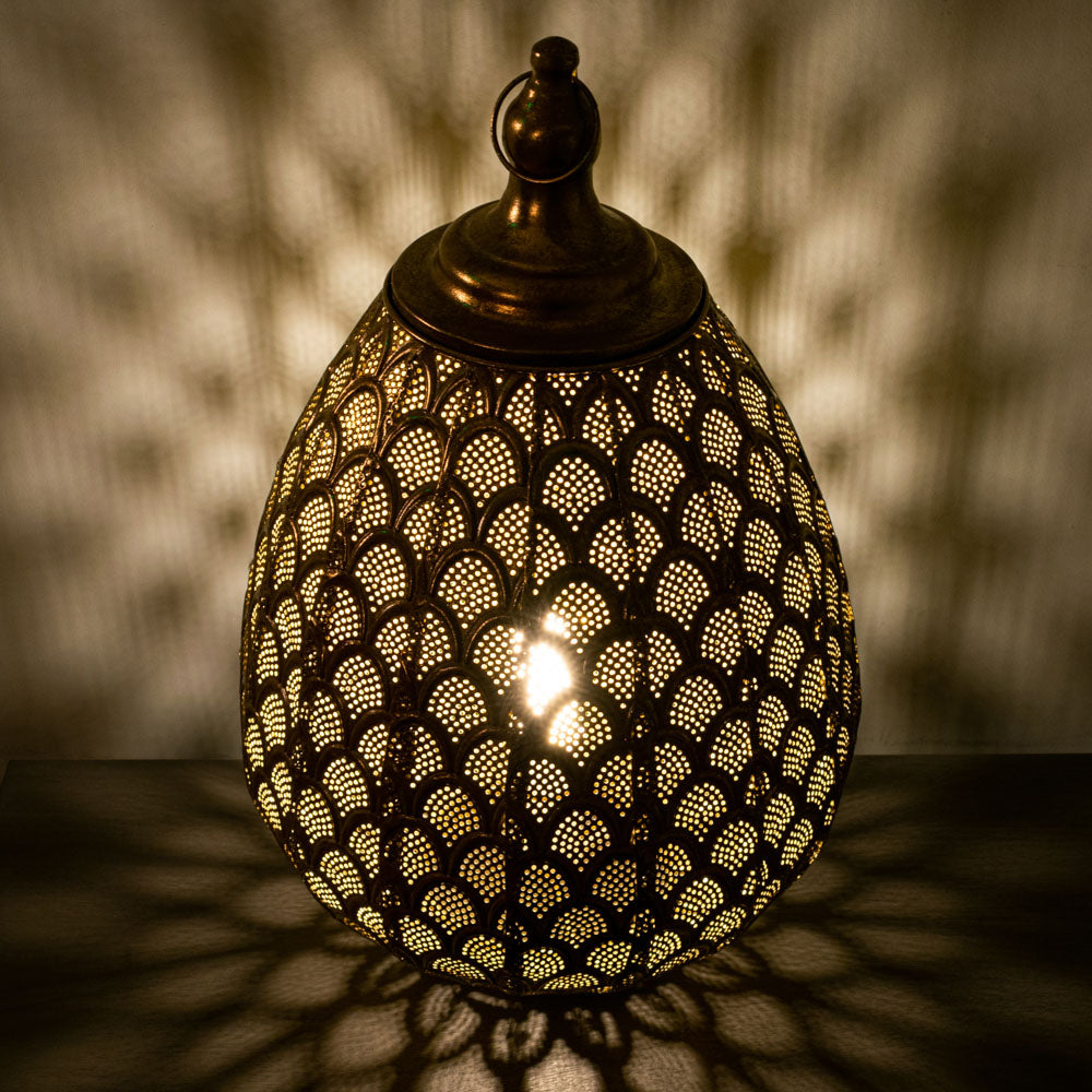 Casablanca Table Lamp Gold 50cm - Saffron Home TABLE LAMP Casablanca Table Lamp Gold 50cm