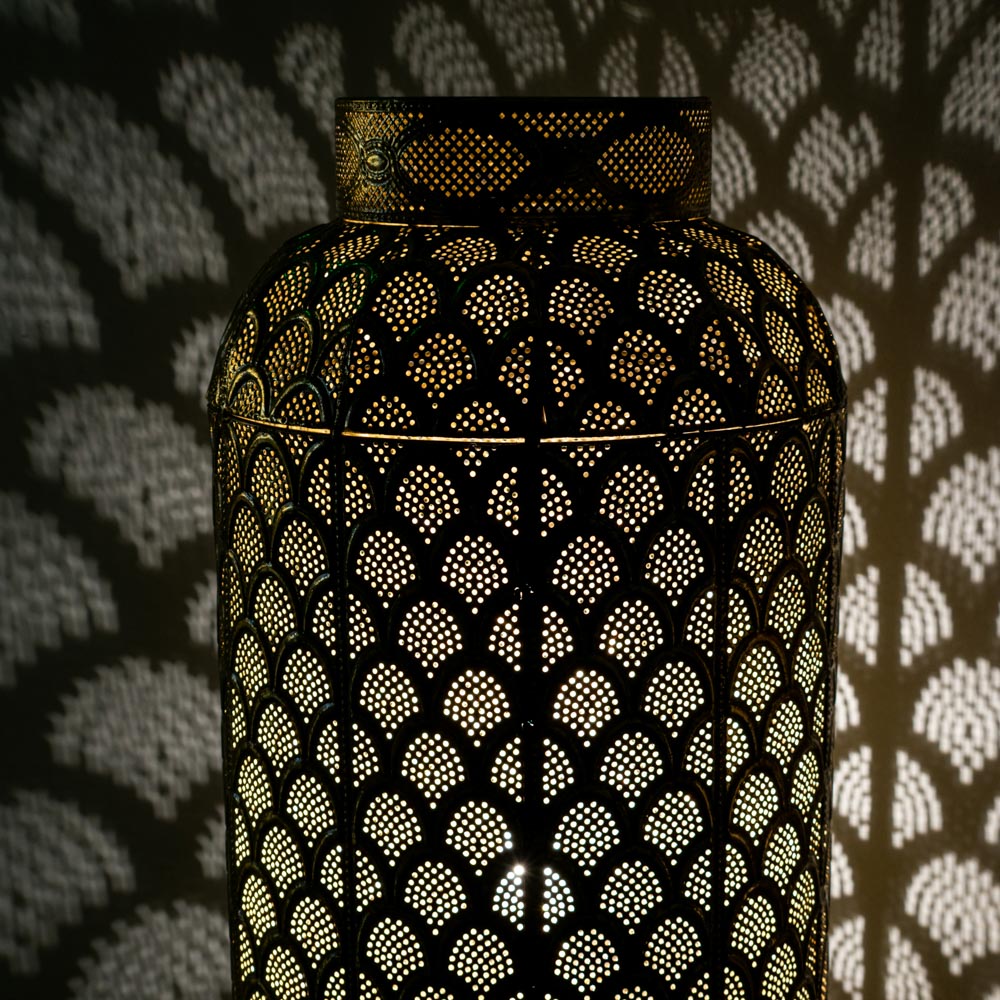 Casablanca Floor Lamp Gold 100cm - Saffron Home FLOOR LAMP Casablanca Floor Lamp Gold 100cm