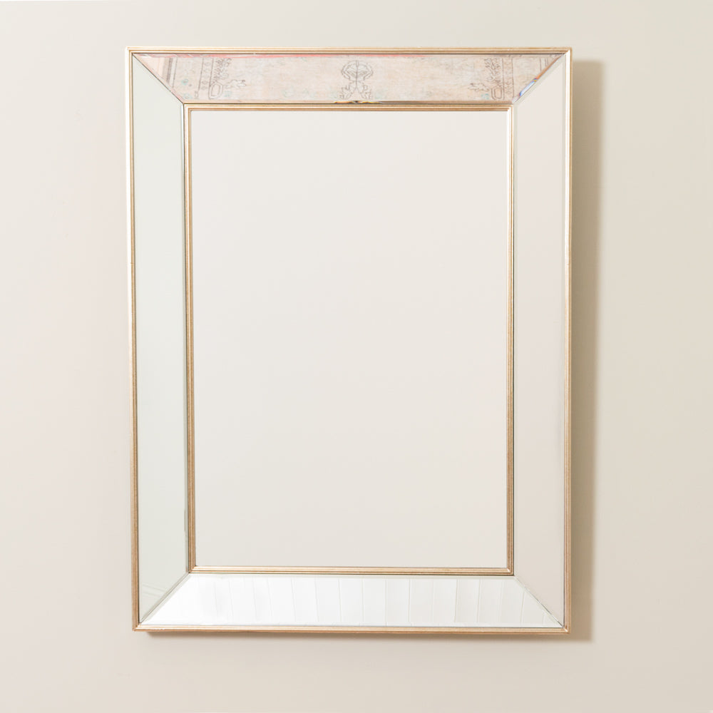 Wall Mirror Antique Champagne Clear Glass - Saffron Home WALL MIRROR Wall Mirror Antique Champagne Clear Glass