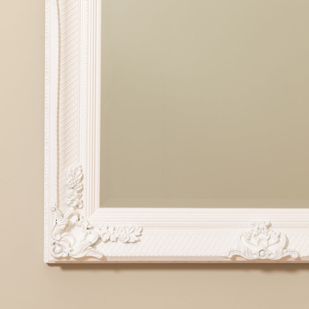 Elise Wall Mirror Antique White - Saffron Home WALL MIRROR Elise Wall Mirror Antique White