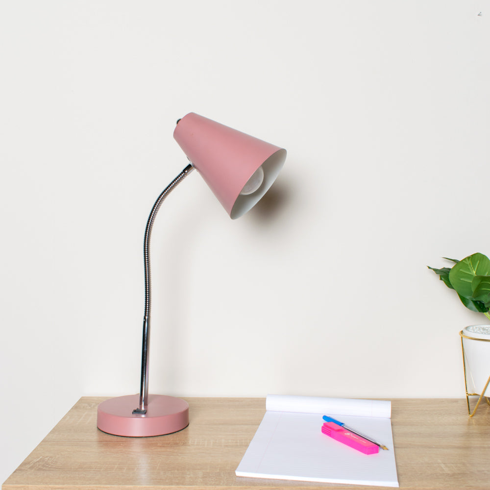 Desk Lamp With Usb Charger Coral Pink - Saffron Home TABLE LAMP Desk Lamp With Usb Charger Coral Pink