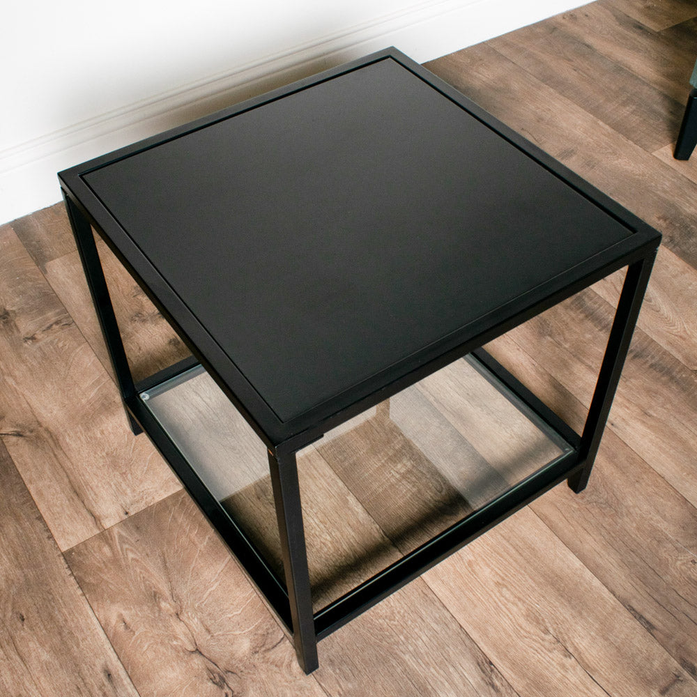 Slater Side Table Black - Saffron Home SIDE TABLE Slater Side Table Black