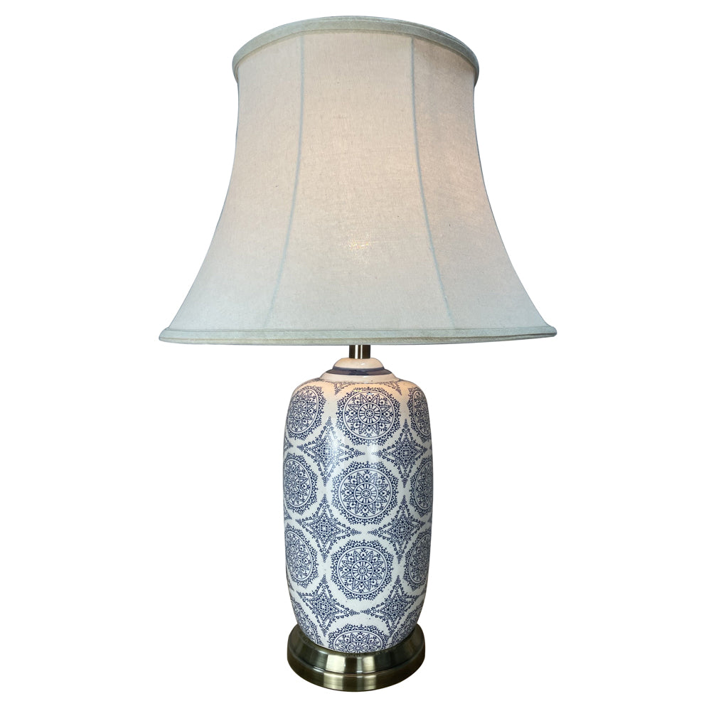 Karin Ceramic Table Lamp 63cm - Saffron Home TABLE LAMP Karin Ceramic Table Lamp 63cm