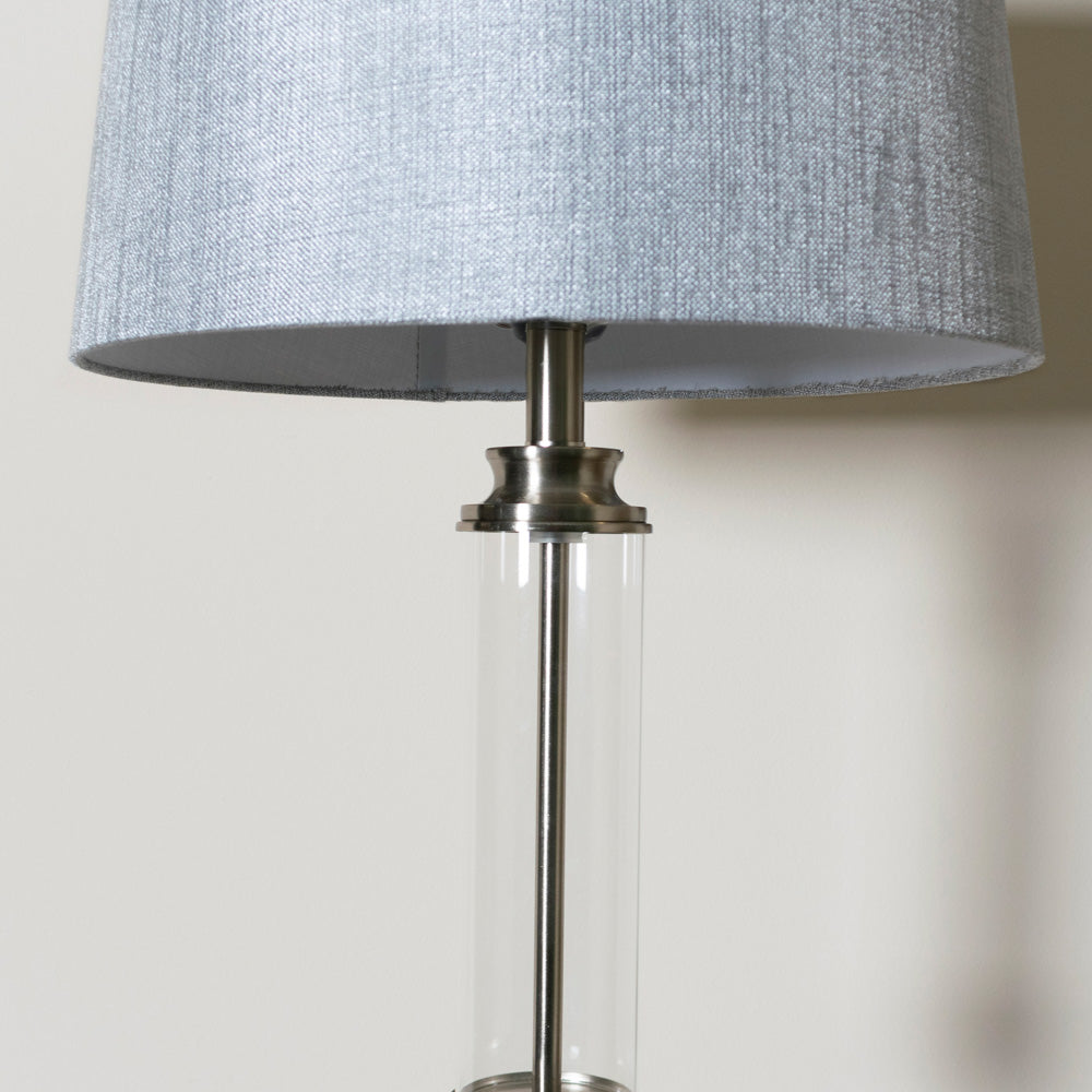 Ella Glass Cylinder Table Lamp 59cm - Saffron Home TABLE LAMP Ella Glass Cylinder Table Lamp 59cm