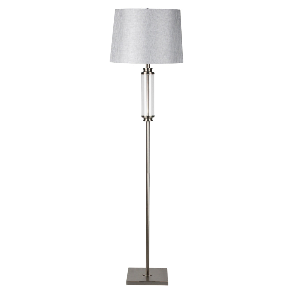 Ella Glass Cylinder Floor Lamp 160cm - Saffron Home FLOOR LAMP Ella Glass Cylinder Floor Lamp 160cm