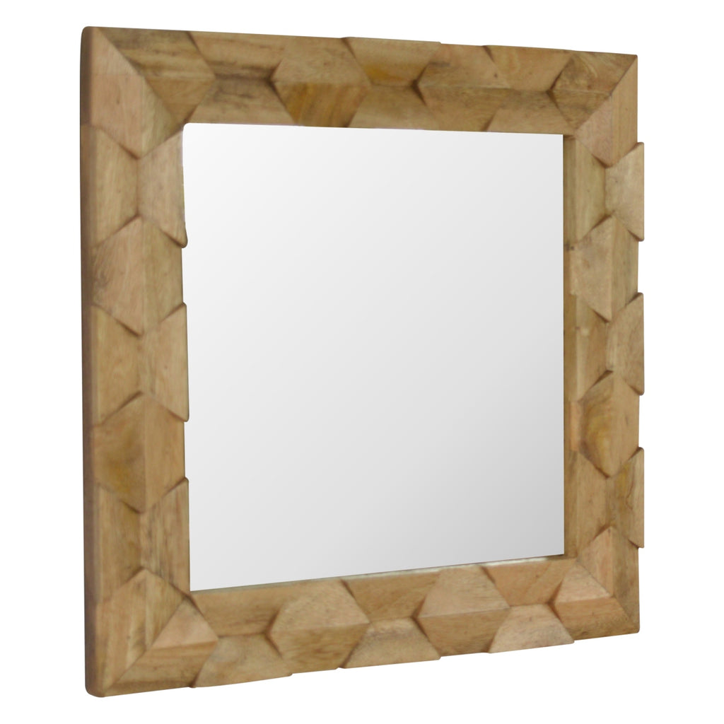 Pineapple Carved Square Mirror - Saffron Home Mirror Pineapple Carved Square Mirror