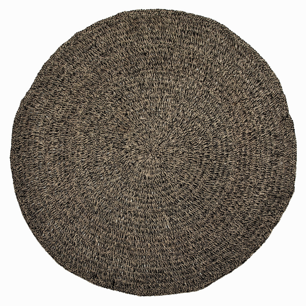 Seagrass Carpet Natural Black - 200 - Saffron Home Rugs Seagrass Carpet Natural Black - 200