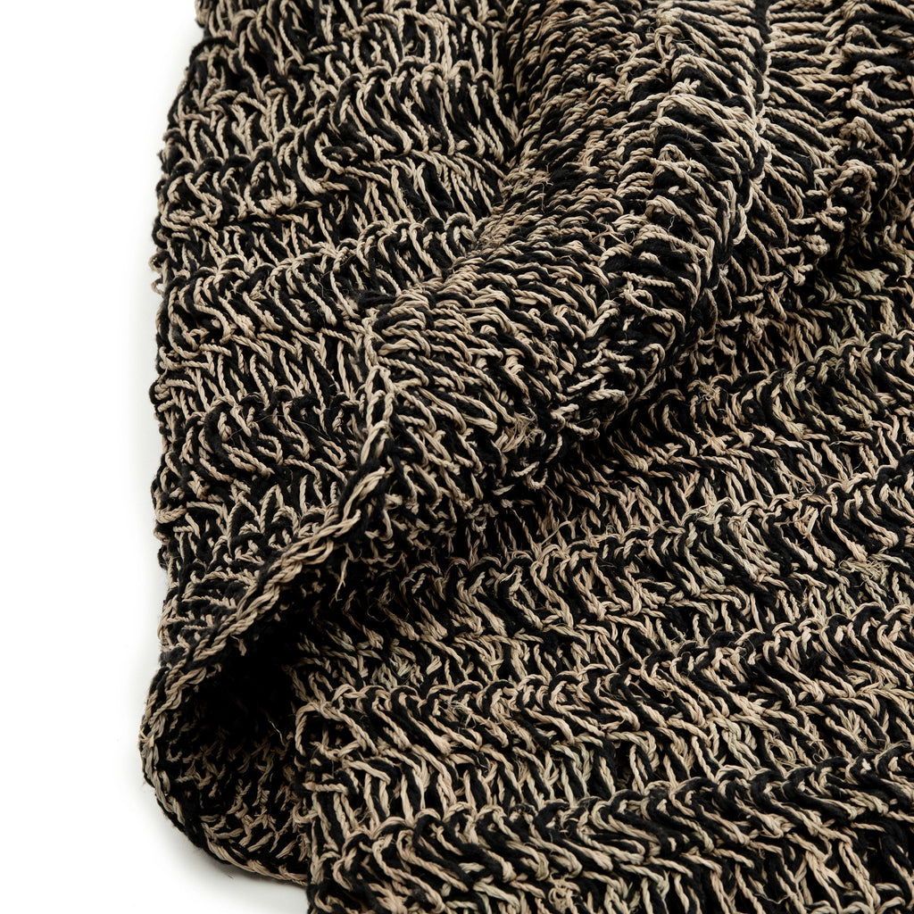 Seagrass Carpet Natural Black - 100 - Saffron Home Rugs Seagrass Carpet Natural Black - 100