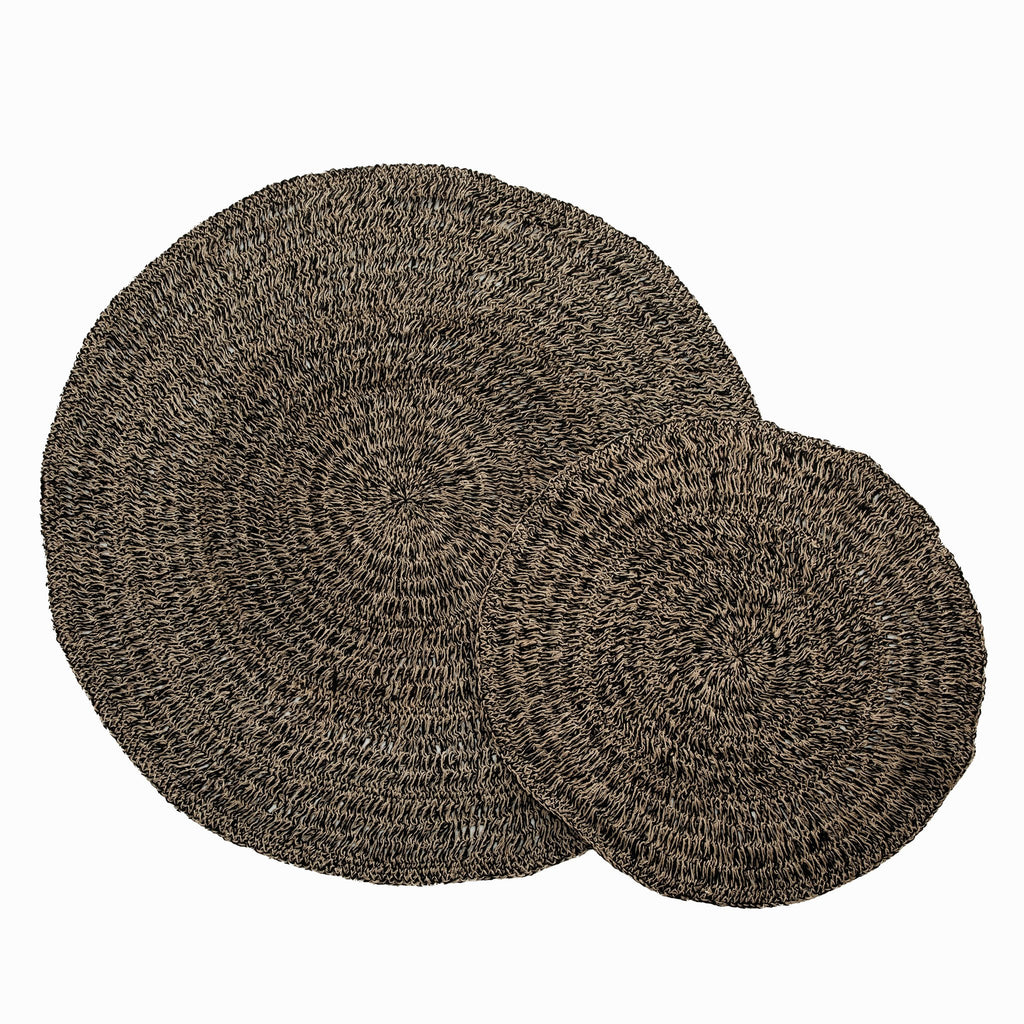 Seagrass Carpet Natural Black - 100 - Saffron Home Rugs Seagrass Carpet Natural Black - 100