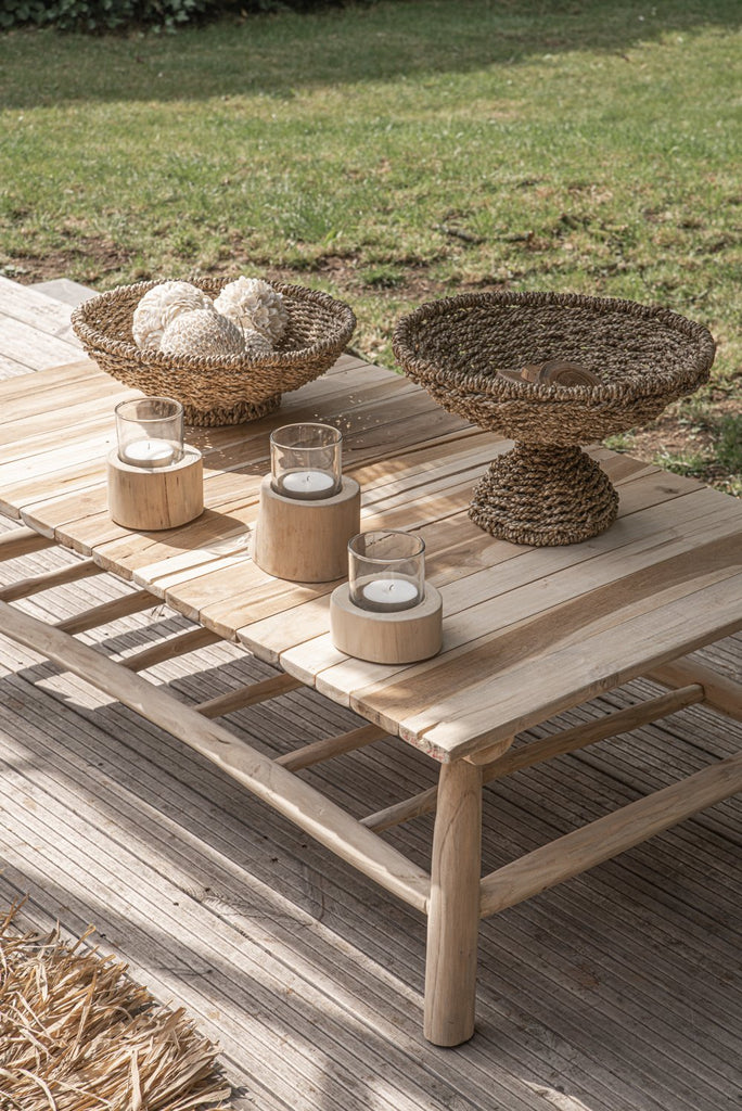 Island Coffee Table Natural - Saffron Home Coffee table Island Coffee Table Natural